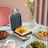 Liven Multifunctional Breakfast Maker,Sandwich Maker,Waffle Maker,Doughnut Maker, Nonstick,Quick & Easy