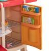 Large Pretend Play Kitchen Set Kids Cooking Playset with Realistic Lights;  Vivid Sounds;  Play Phone;  Clock and 65 Pcs Accessories;  3 +;  Blue XH
